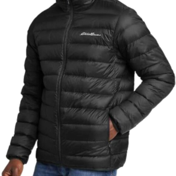 NWOT-Eddie Bauer Boys' Reversible CirrusLite Down Hooded Jacket - Picture 1 of 7